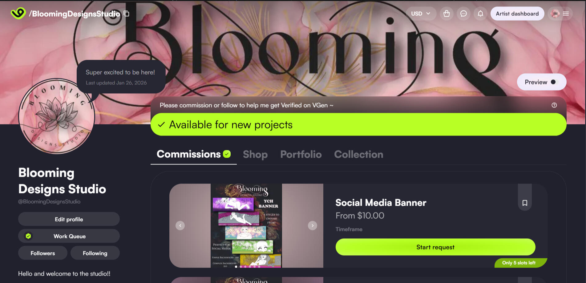 Blooming Designs Logo Banner