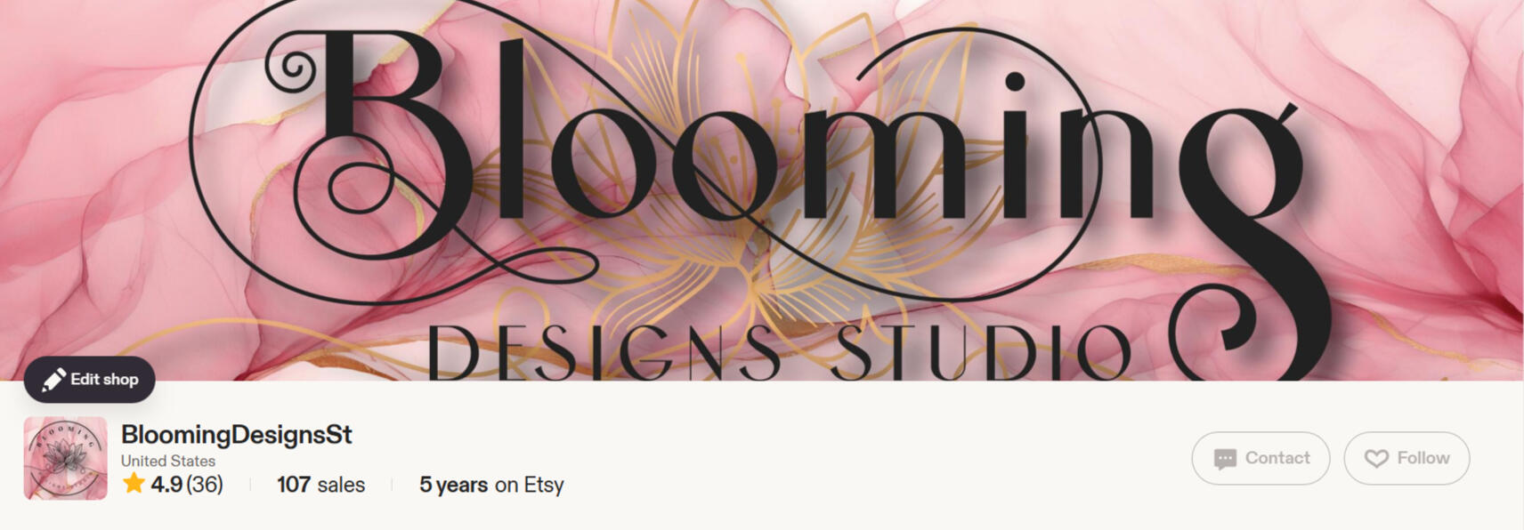 Blooming Designs Logo Banner